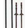 Zachte rubberen teugels LeMieux - Havana / oud zilver model