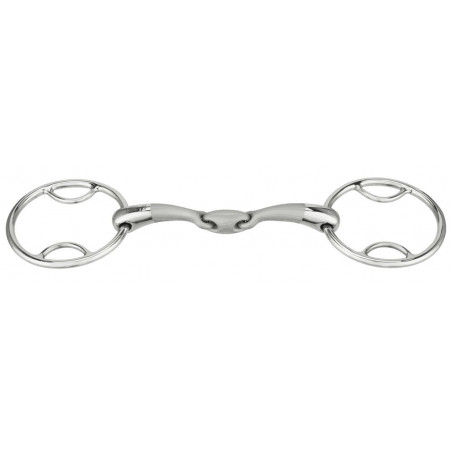 Mors 2 anneaux Sprenger Satinox à passes double brisure