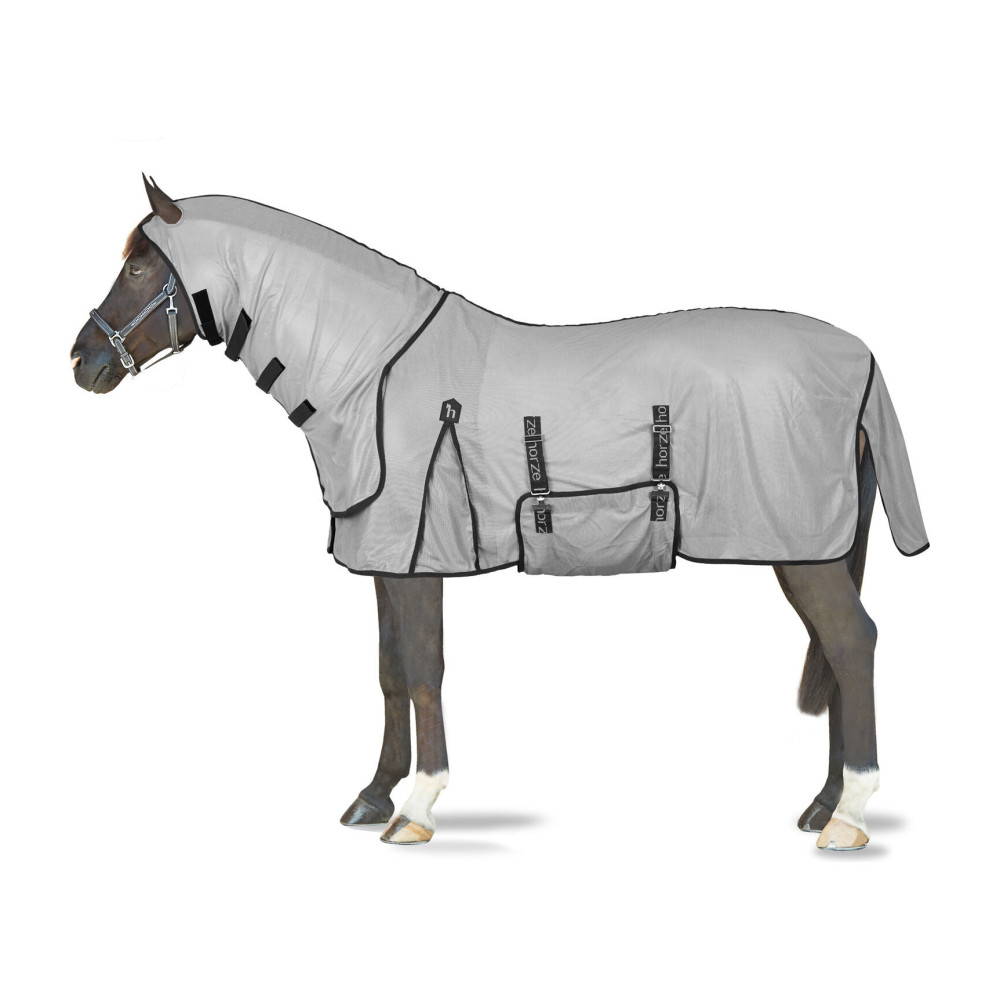 Couverture Maille Réfléchissante Pour Cheval Horze - Sécurité Nuit, Fermeture Velcro