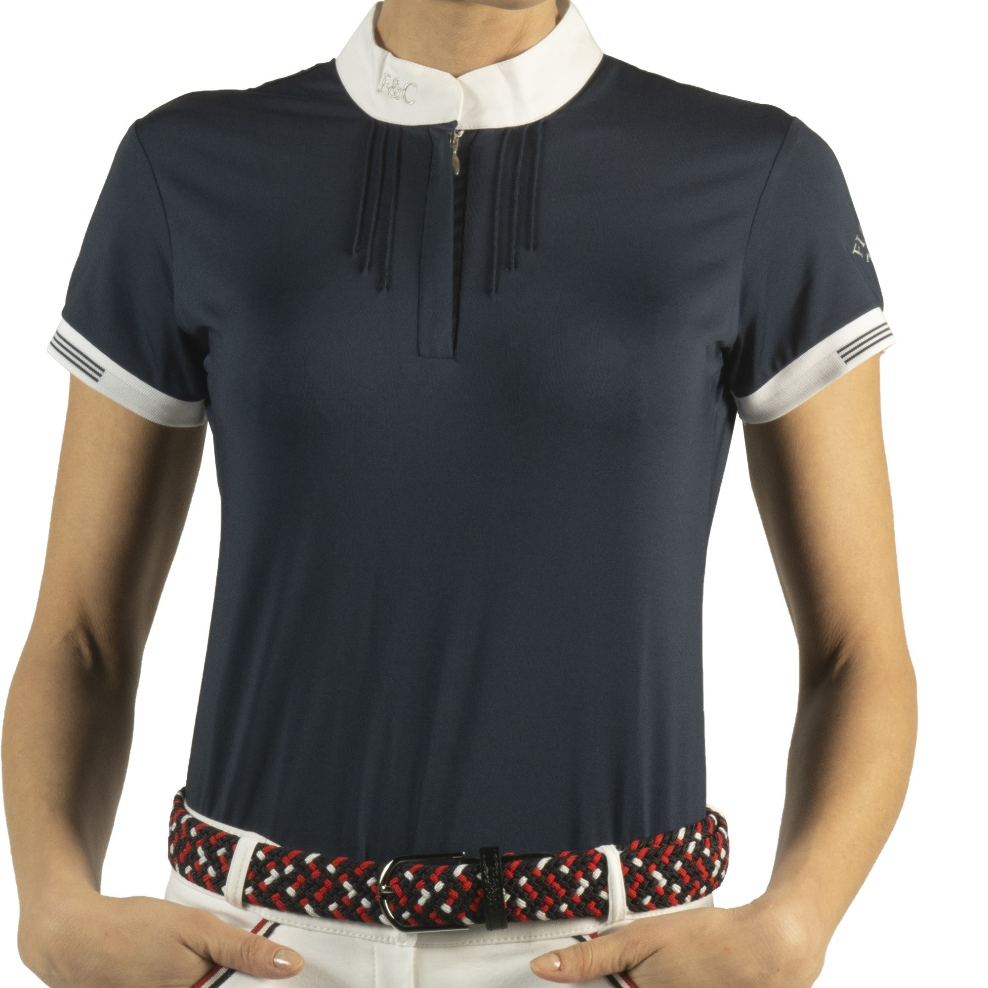 Polo Kavala enfant manches courtes Flags & Cup Blanc