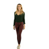 Pantalon Flags & Cup Pampelone femme - Bordeaux