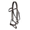 Bridon LeMieux Arika Duitse neusriem - Bruin / zilver