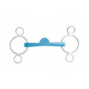 Mors réglable Metalab Flexi 3 anneaux demi-lune - Bleu