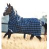 Horseware Rhino Plus Turnout 0g Deken - Marine met ruitjes / indigo