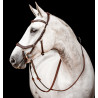 Bridon Horseware Micklem 2 Competition avec rênes caoutchouc - Havane foncé