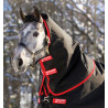 Couvre-cou Horseware 250g pour couverture Rambo Supreme 1680D - Noir / rouge