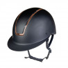 Casque Lady Shield HKM - Noir / or rose
