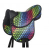 Selle pour Shetland set Colourful HKM - Coeur / noir