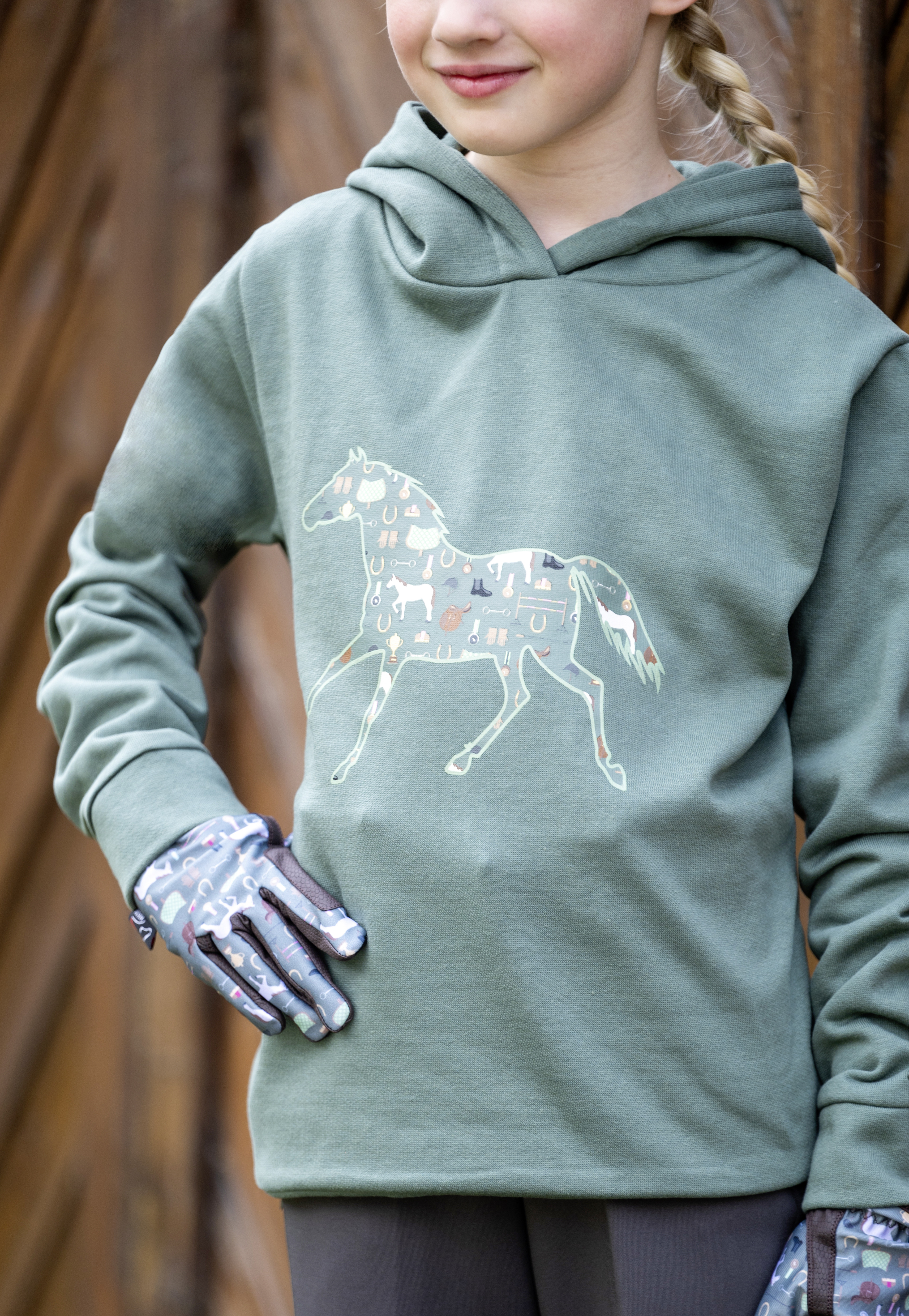 Hoody Judy HKM Donkergroen