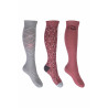 Chaussettes Colorado HKM lot de 3 - Rouge / gris