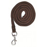 Longe Stars avec mousqueton HKM - Marron foncé