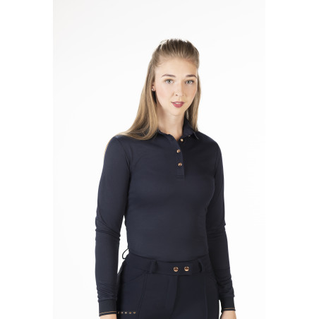 Polo Rosegold Glamour Style lange mouwen HKM