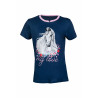 T-shirt Horse Spirit HKM - Bleu foncé