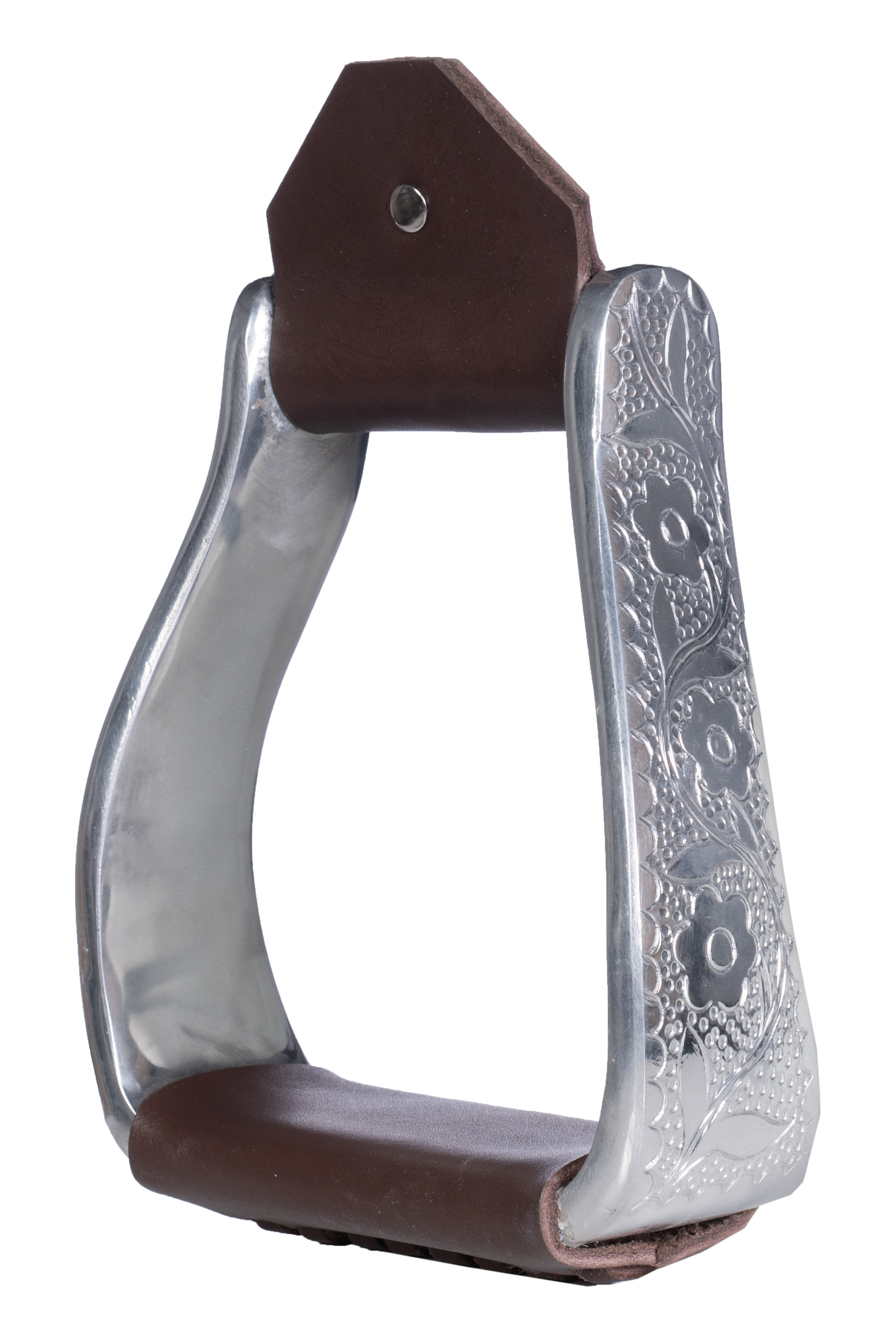 Étriers western gravé HKM Marron foncé Étriers western gravé HKM Marron foncé