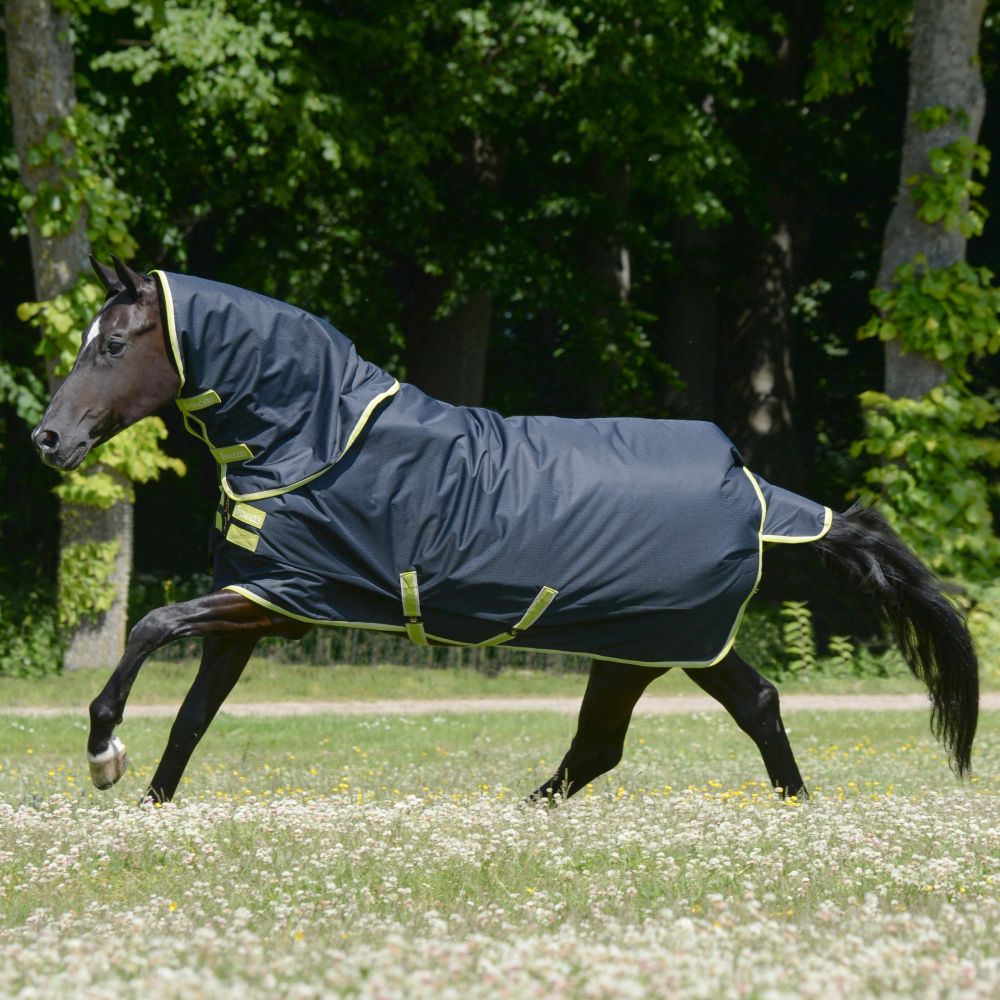 Chemise De Pluie Léger Imperméable Poney 600 Deniers 1,9m - Motif Écossais Rouge