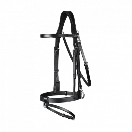 Bridon Cuir Plat Avec Mousquetons Working by Dy'on