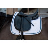 Tapis de selle Glitter Rope dressage Kentucky - Blanc / marine