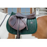 Tapis de selle Velvet Pearls jumping Kentucky - Vert sapin