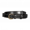 Ceinture Cuir Plat Dy'on - Noir