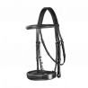 Bridon Muserolle Large Hunter US Collectie van Dy'on - Zwart