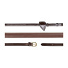 Rênes Caoutchouc 5/8 D Collection by Dy'on - Brun