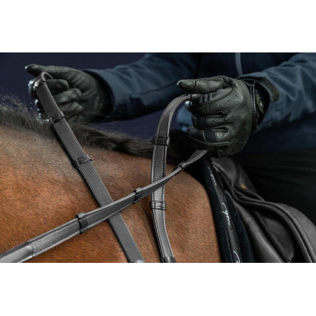 Rênes Hunter 5/8 Avec 7 Arretoirs New English Collection by Dy'on