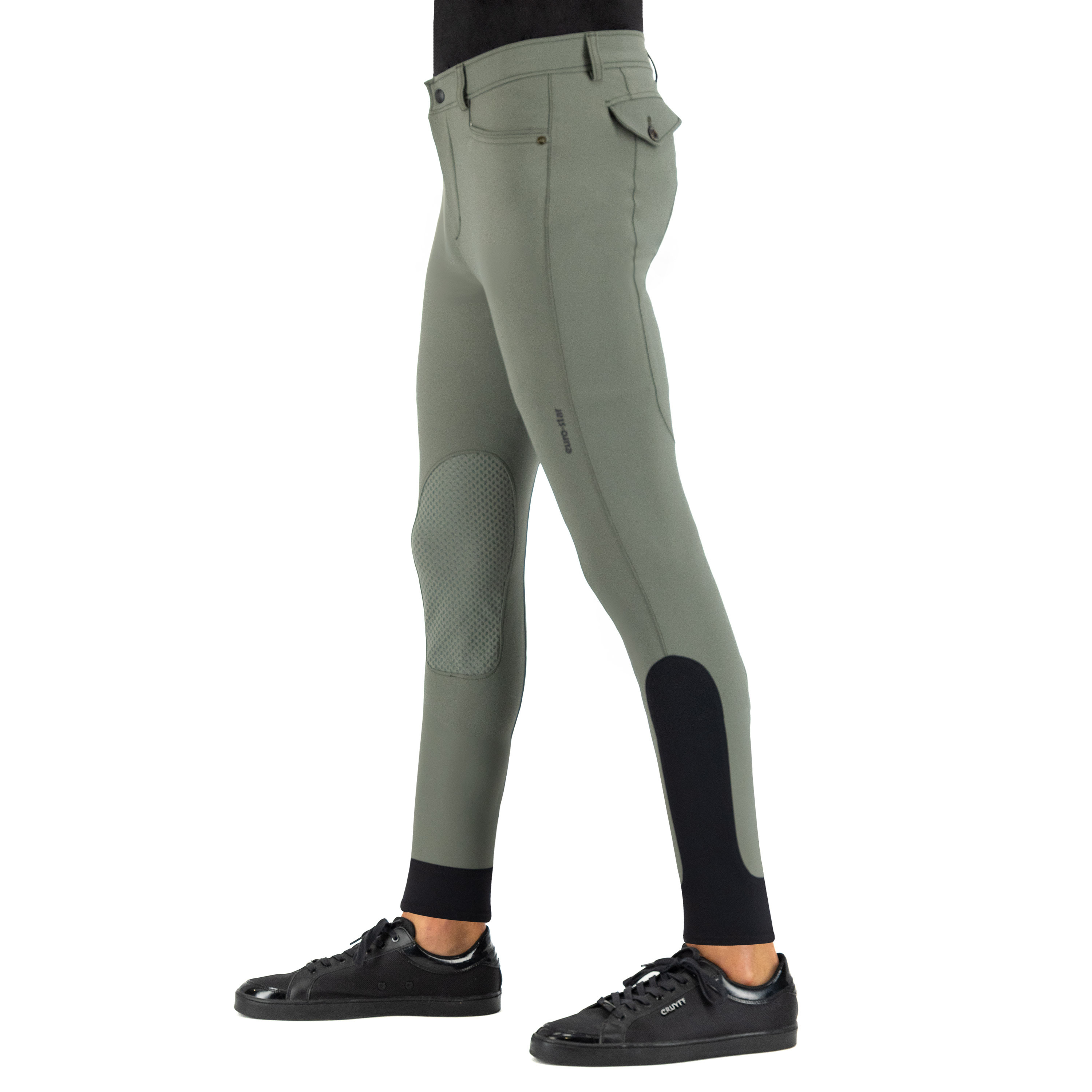Pantalon d'équitation Euro-Star Camillo KneeGrip Gris roulette
