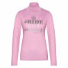 Pull à col roulé Imperial Riding Hashtag - Floraison rose