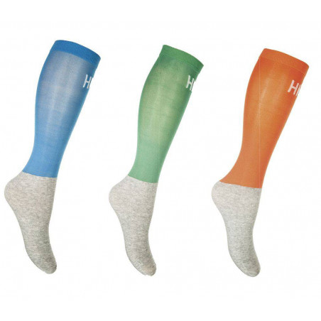 Chaussettes HKM Microcotton Colour par 3