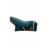 Couverture séchante HKM Reflection avec couvre-cou - Vert foncé