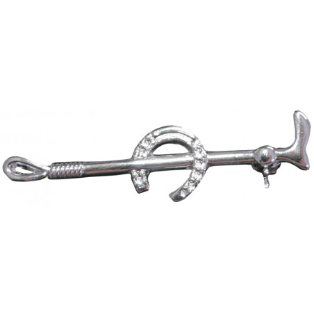 Épingle à cravate argent HKM Horseshoe