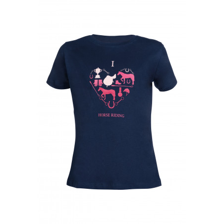 Kinder-T-shirt HKM I love horse riding