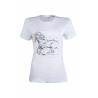 T-shirt HKM Geometrical Paard - Wit