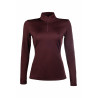 T-shirt technique HKM Basic manches longues - Bordeaux