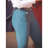 Pantalon d'équitation femme Jump'In Super X - Bleu lagon