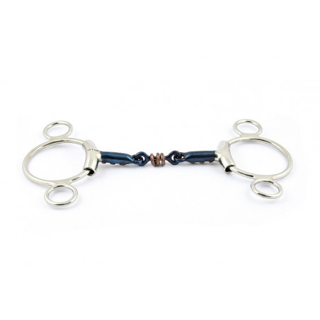 Mors Jump'In Blue Steel Pessoa double brisure et incrustation cuivre