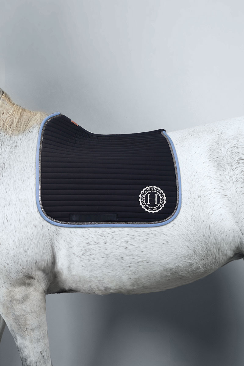 Tapis de selle Rider Harcour Karembar Bleu français