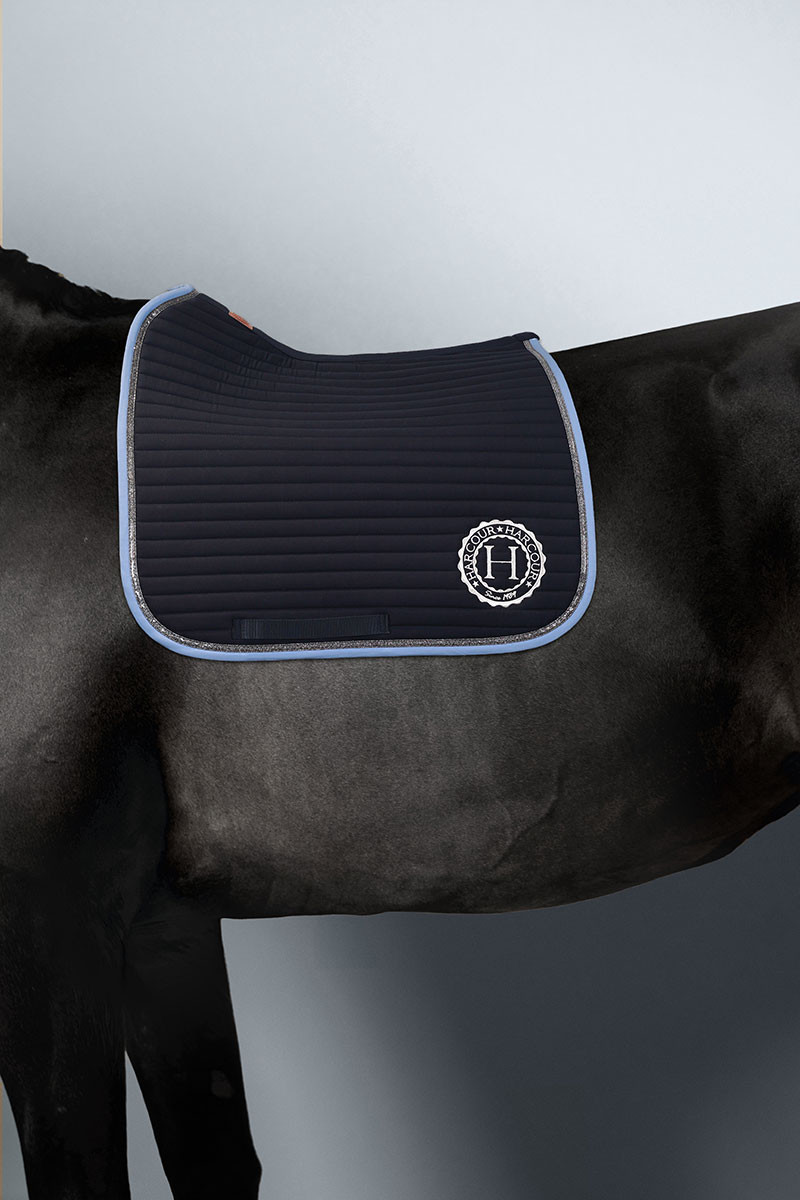 Tapis de selle Rider Harcour Karembar Bleu français