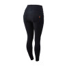 Pantalon d'équitation taille haute Tara silicone fond intégral femme Horze - Noir