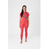 Paardrijbroek met hoge taille Tara siliconen full grip dames Horze - Rood red