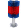 Brosse sur poteau HAPPYCOW Kerbl - Rouge / bleu