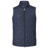 Heren bodywarmer van twee materialen Covalliero - Marine