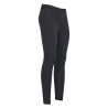 Pantalon d'équitation Easy rider Queen Diamond Fond silicone grip - Noir