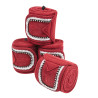 Weatherbeeta polobandages met strass set van 4 - Bordeaux