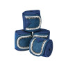 Weatherbeeta polobandages met strass set van 4 - Marineblauw