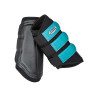 Guêtres de cross Weatherbeeta antérieur - Noir / turquoise