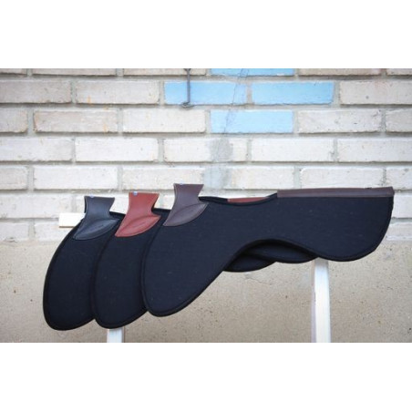 Jump'In schokdemper van zwart vilt en leer