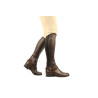 Mini-Chaps en cuir Saxon Equileather - Marron