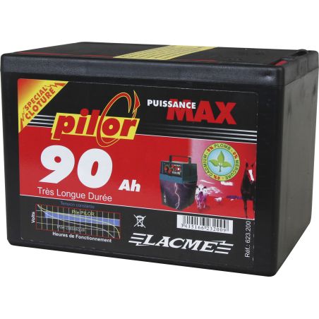 Pilor batterij 9v 90Ah Lacmé