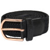 Ceinture Elastique SONORA Flags & Cup - Noir / rose gold